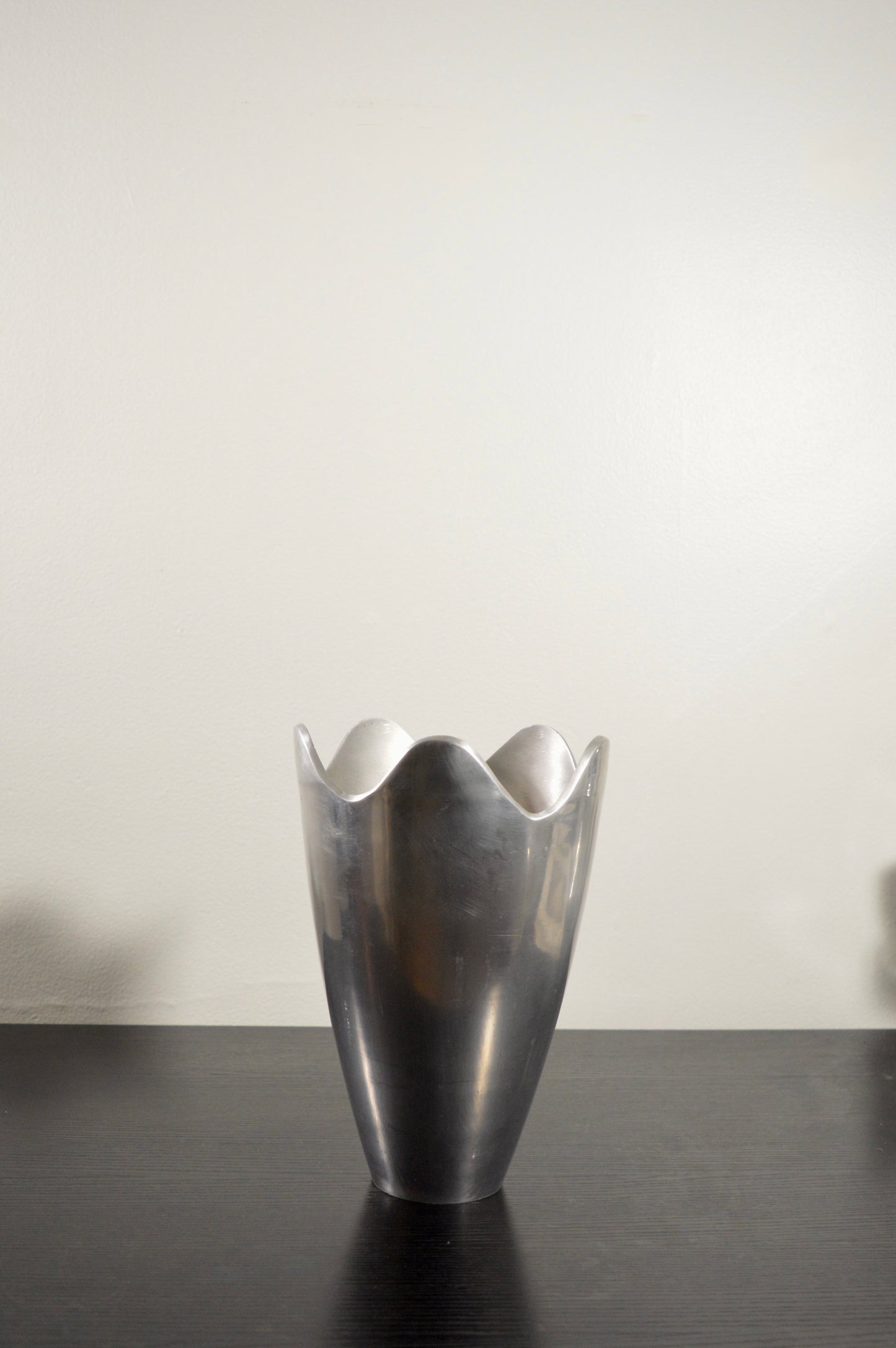Aluminum Undulating Edge Vases