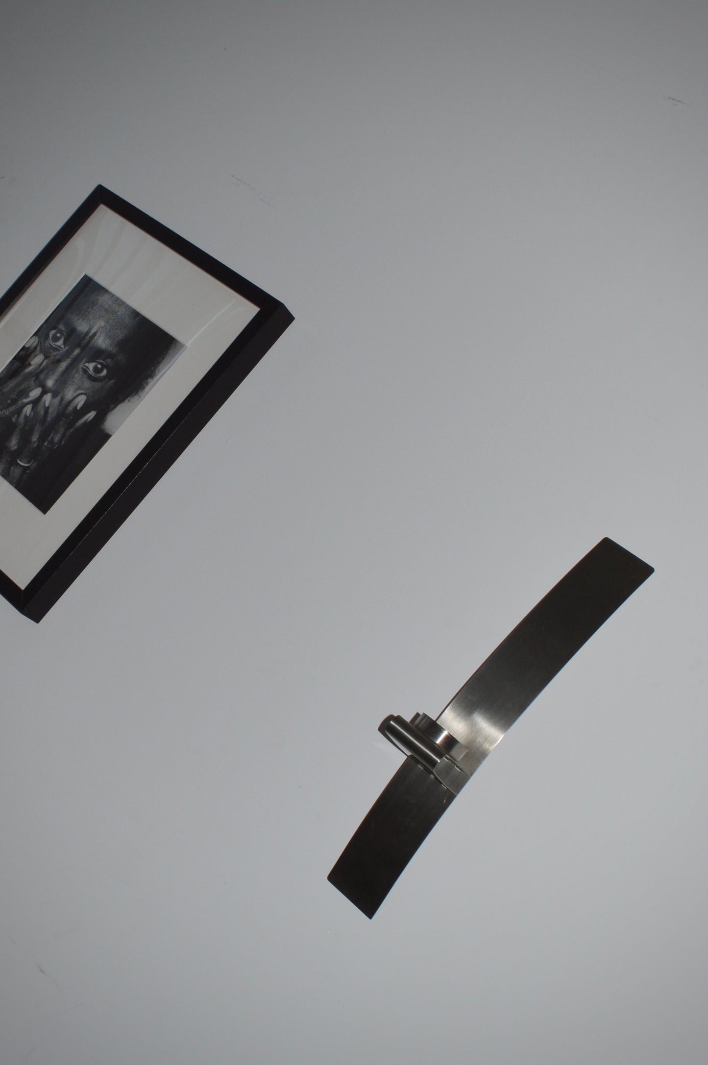 Curved Stainless Steel Wall Candle Sconces (Set of 2)