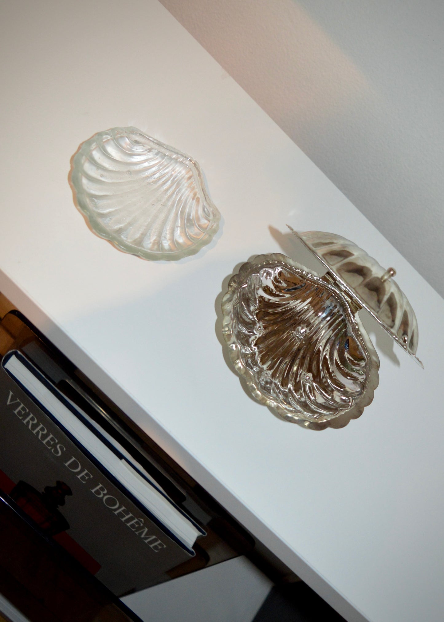 Silver Plated Shell Butter Dish