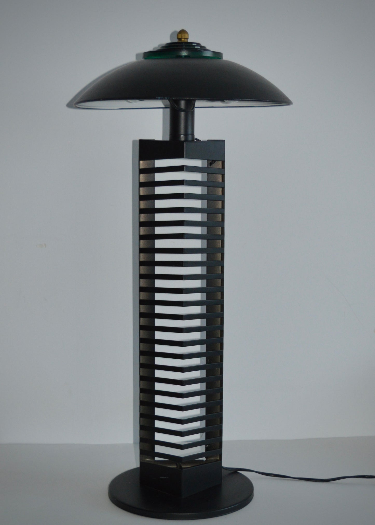 Black Postmodern CD Holder Lamps (Set of 2)