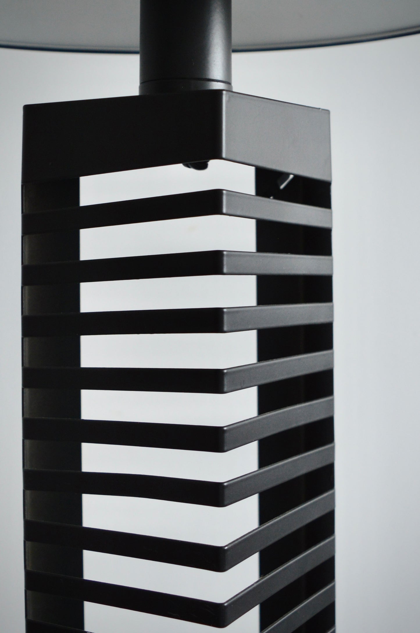 Black Postmodern CD Holder Lamps (Set of 2)