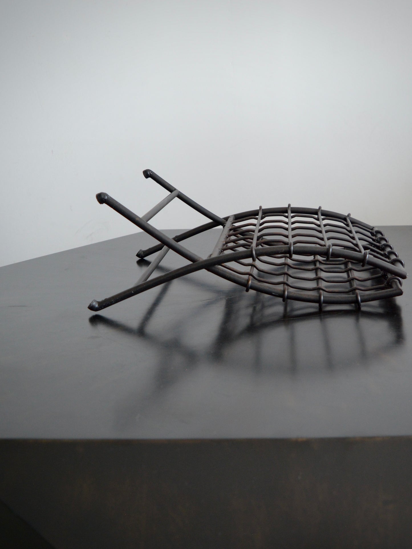 Wrought Iron Folding Magazine Holder