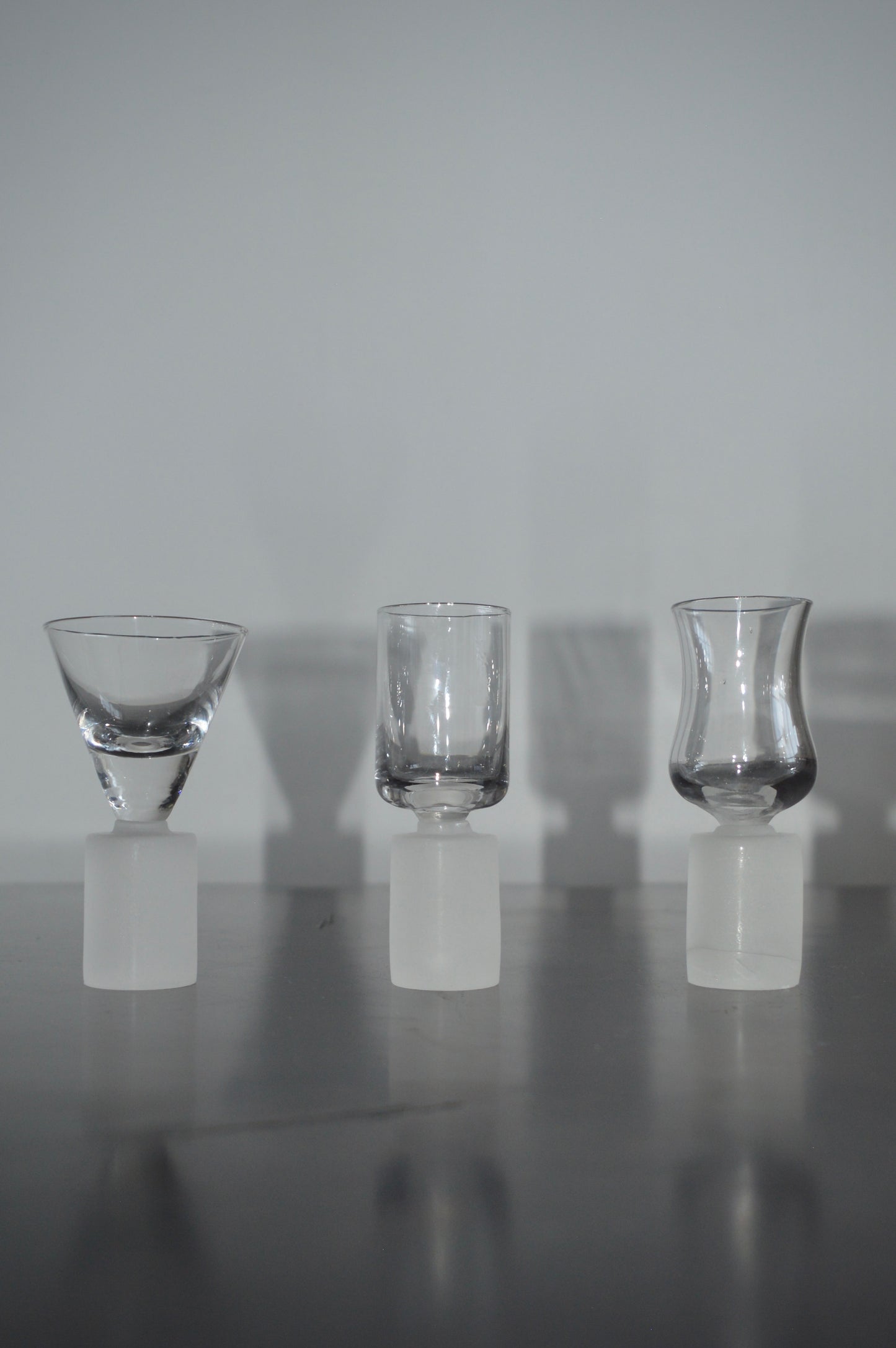 Artland Prescott Frosted Stem Shot Glasses (Set of 3)