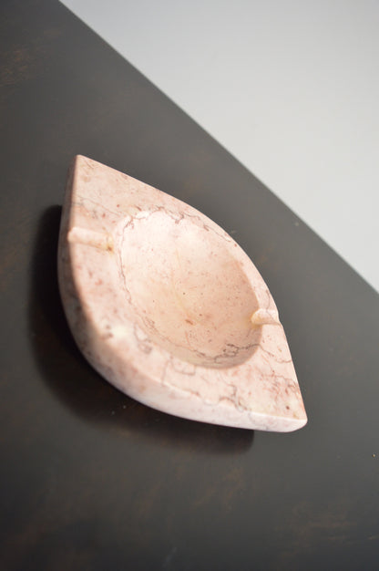 Pink Marble Ashtray or Catchall Dish