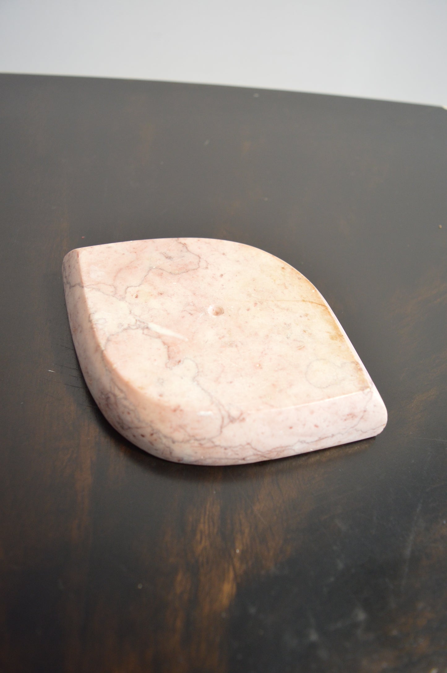 Pink Marble Ashtray or Catchall Dish