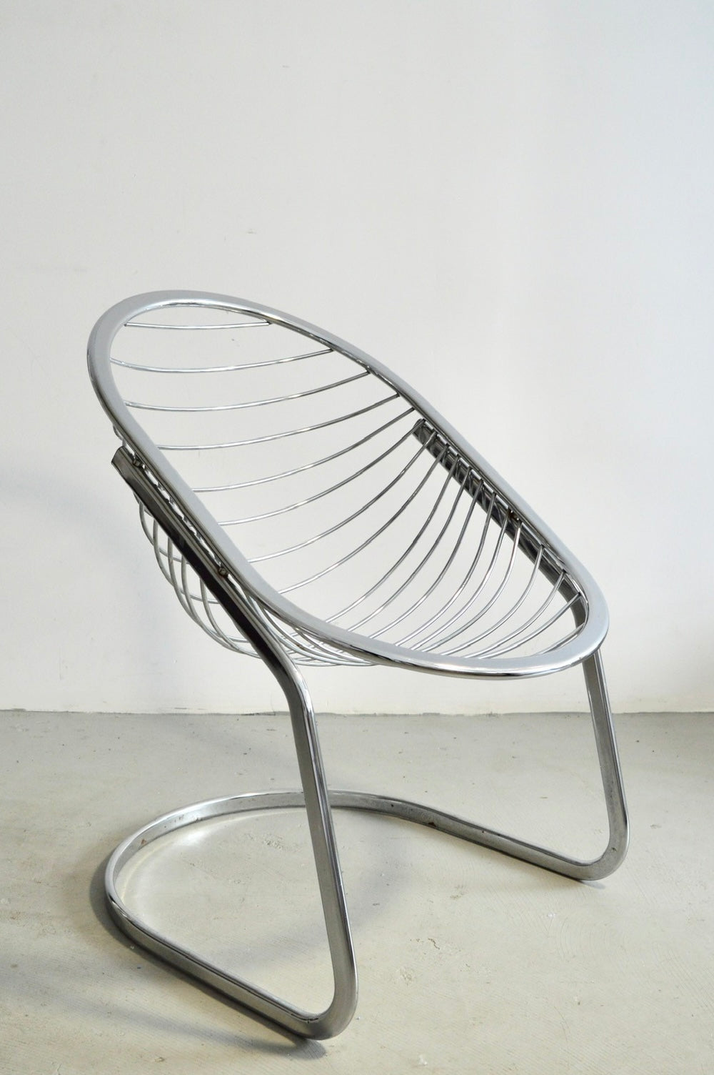 Chrome 'Egg' Chair by Gastone Rinaldi