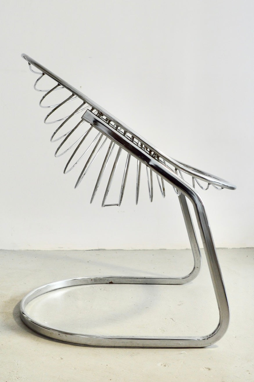 Chrome 'Egg' Chair by Gastone Rinaldi