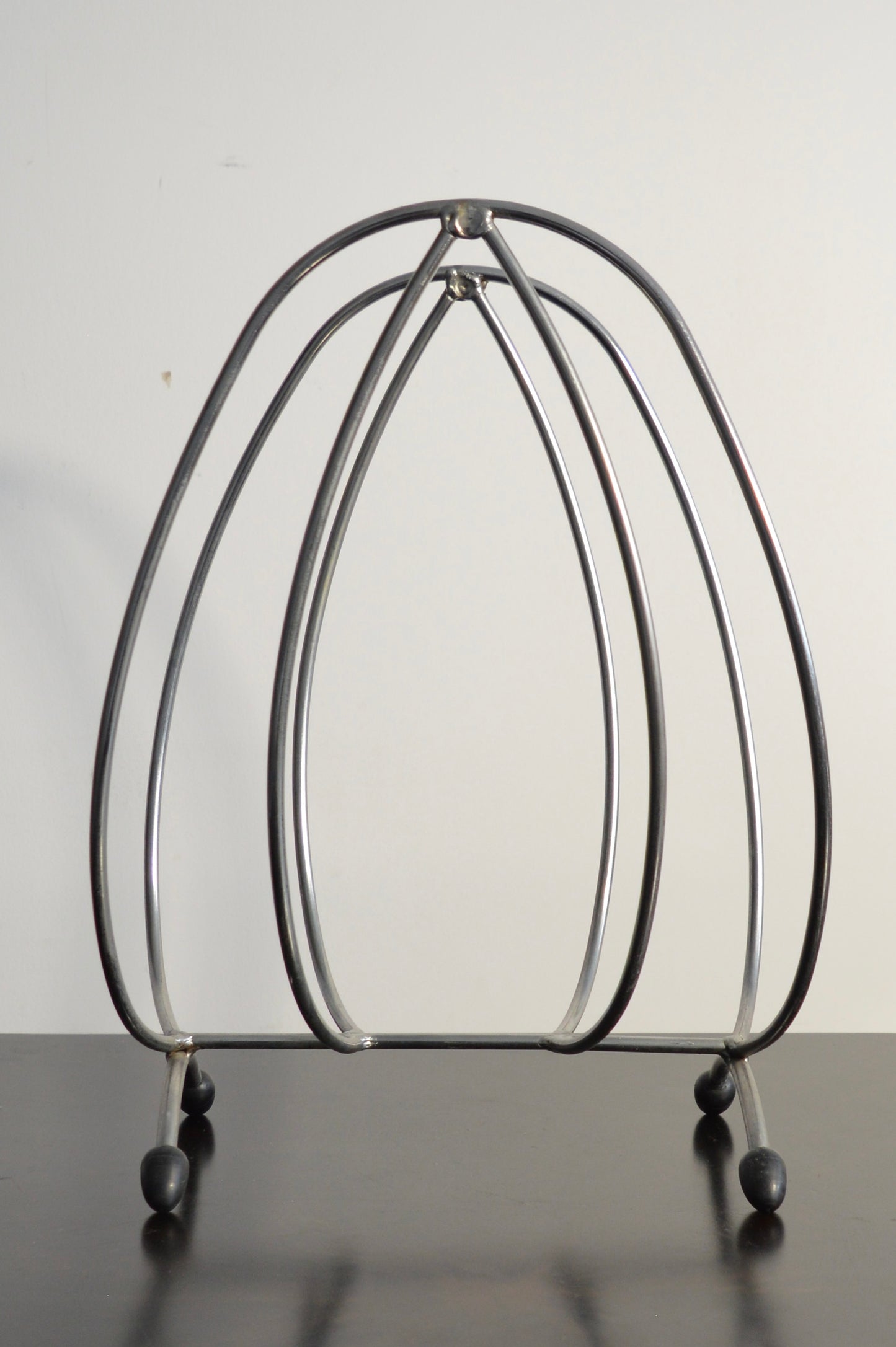 Chrome Curved Magazine Rack