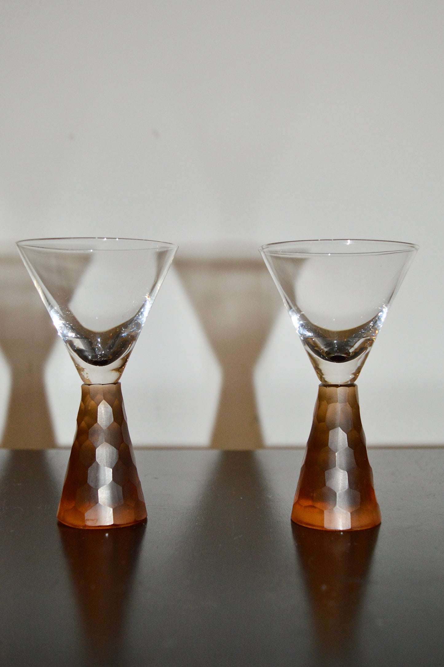 Artland Prescott Honeycomb Stem Martini Glasses (Set of 2)