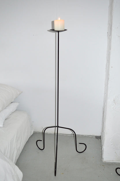 Tall Wrought Iron Floor Candelabra