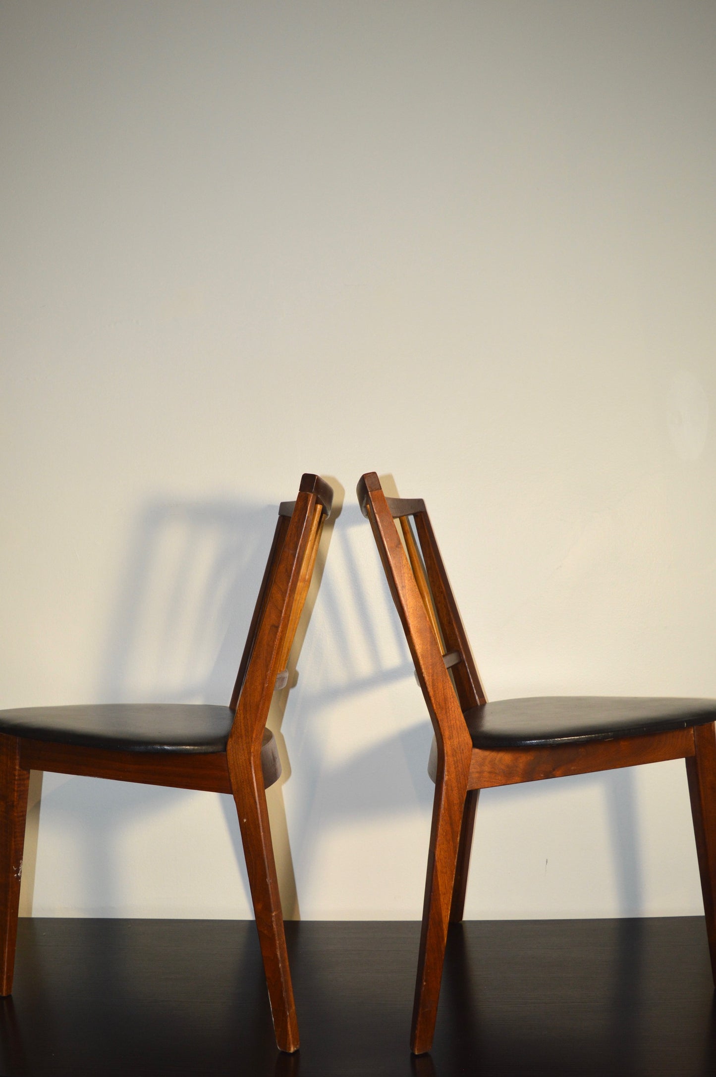 Danish Modern Teak Tripod Chairs