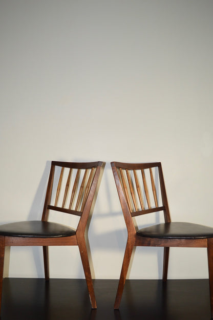 Danish Modern Teak Tripod Chairs