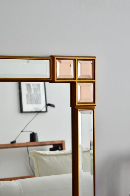 Gold Art Deco Wall Mirror