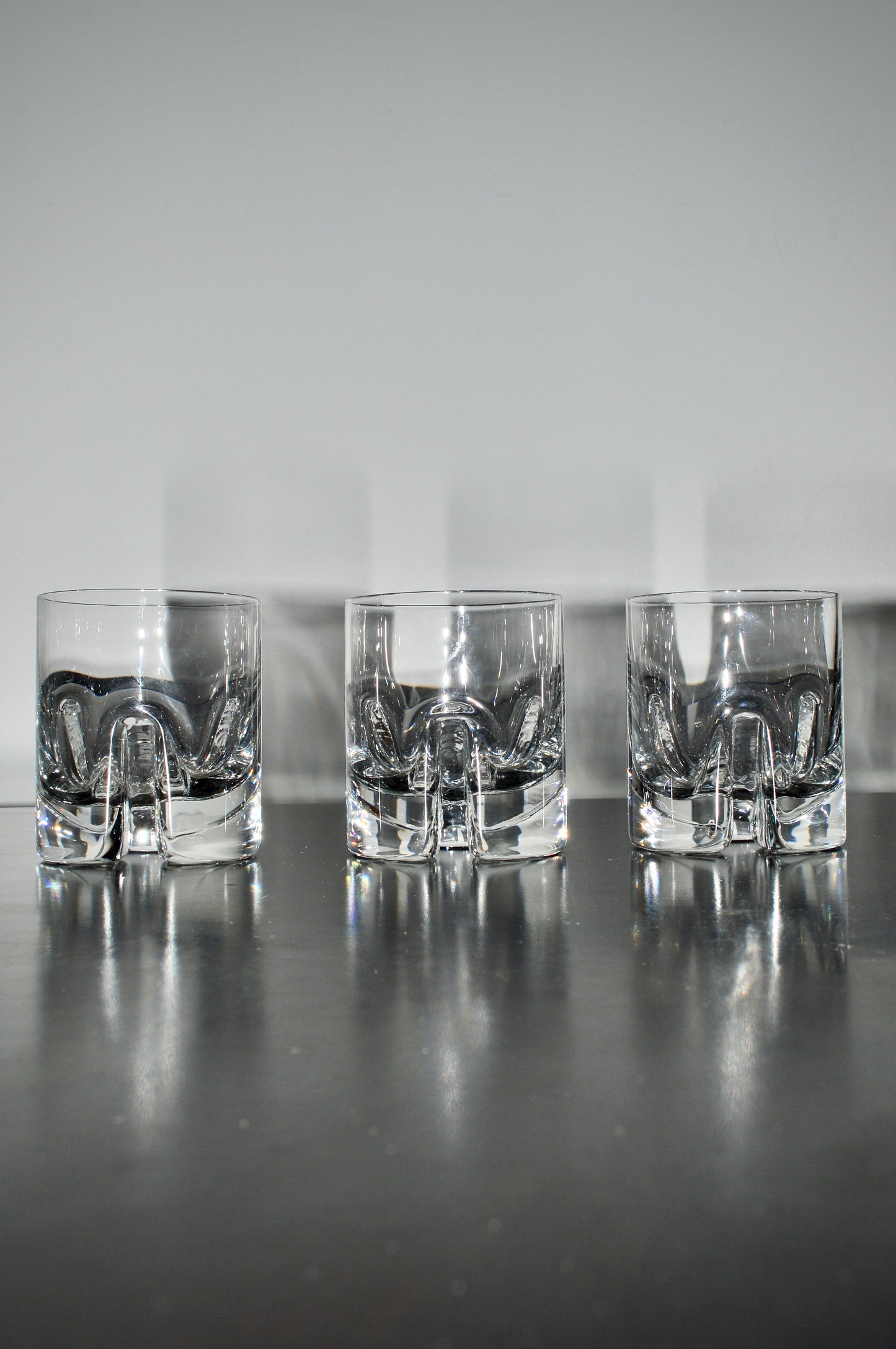 Kosta Boda Rocky Old Fashioned Glasses (Set of 3)