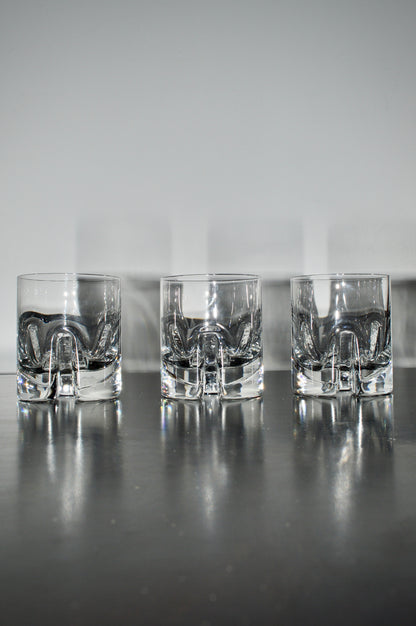 Kosta Boda Rocky Old Fashioned Glasses (Set of 3)