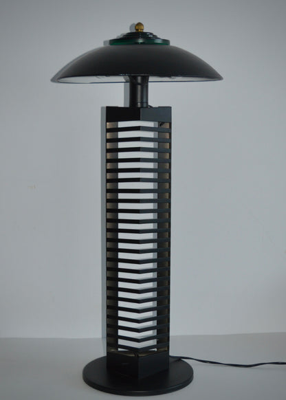 Black Postmodern CD Holder Lamps (Set of 2)