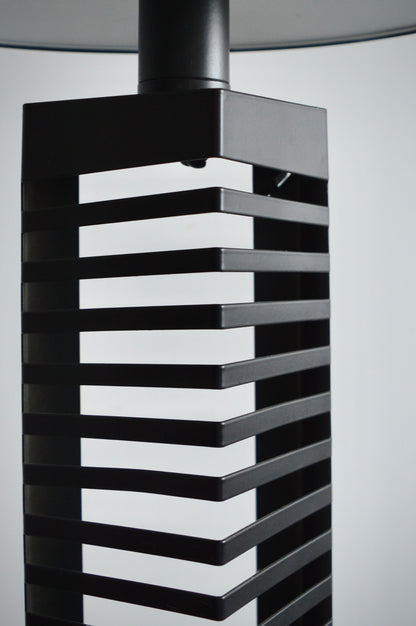 Black Postmodern CD Holder Lamps (Set of 2)